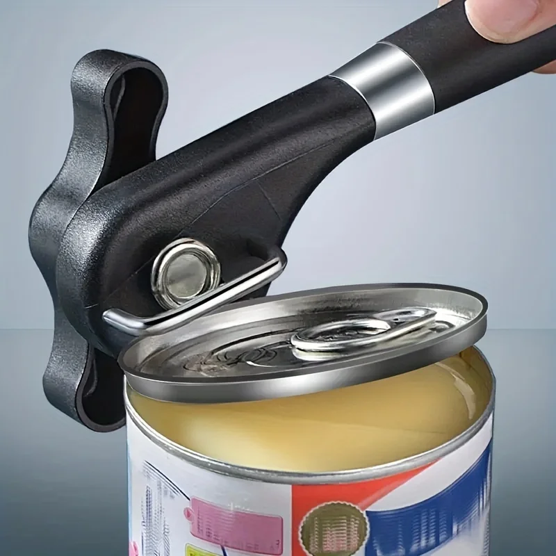 Edge-Side-Cut Safety Can Opener Smooth Edge-Food Grade Stainless Steel  Cutting Can Opener for Kitchen & Restaurant