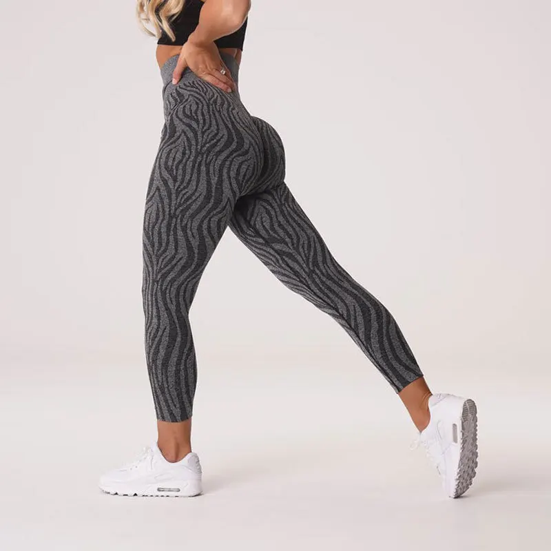 thermal leggings Zebra Seamless Fitness Leggings Gym Workout Yoga Pant Push Up Sports Women Tights High Waist Slim Elastic Legging Gym Clothing aybl leggings