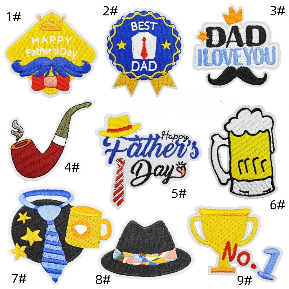 Embroidery cloth sticker combination
