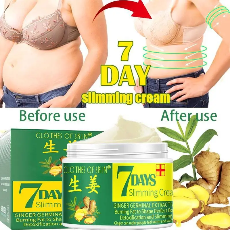 See689ef5f84a464791d4f67ba71cc0efb 7 DAYS Ginger Slimming Cream Weight Loss Remove Waist Leg Cellulite Fat Burning Shaping Cream Whitening Firming Lift Body Care