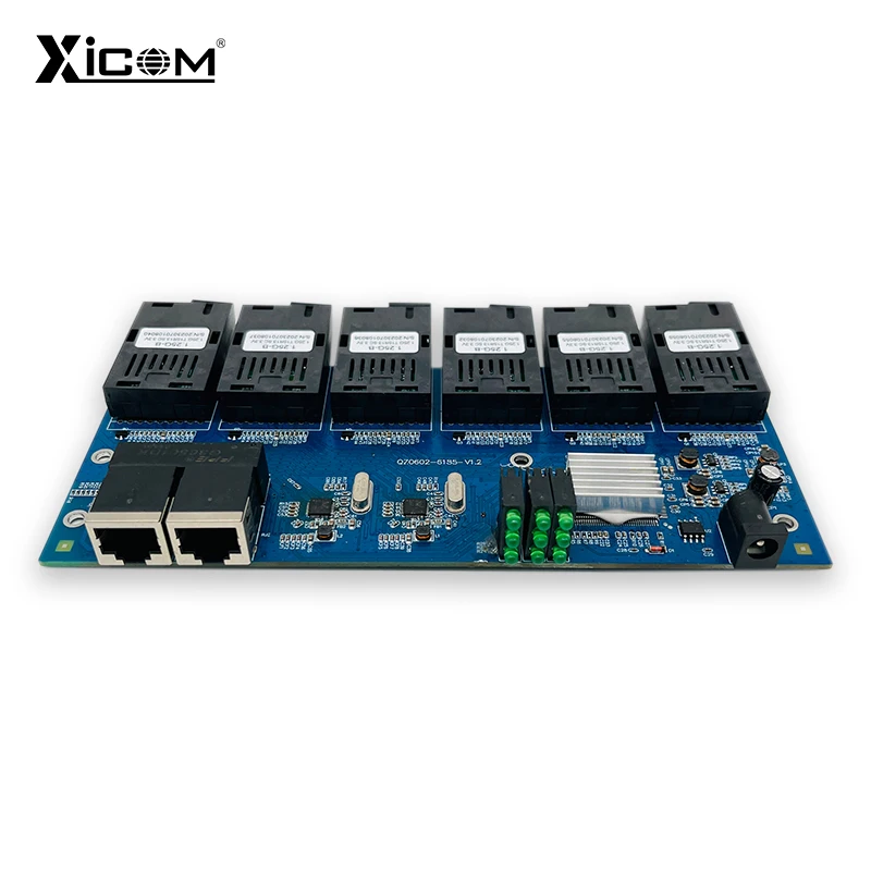 Conversor Ethernet de Fibra Óptica Media Switch Gigabit Singlemode Placa Pcba Portas Rj45 Ftth 100 m 1000m - Image 6