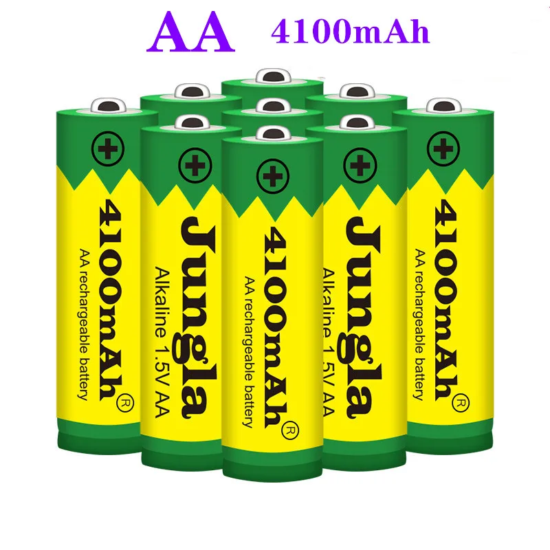 

4~20 PCS New 4100 mAh battery AA 1.5 V Rechargeable Alcalinas drummey for toy light emitting diode