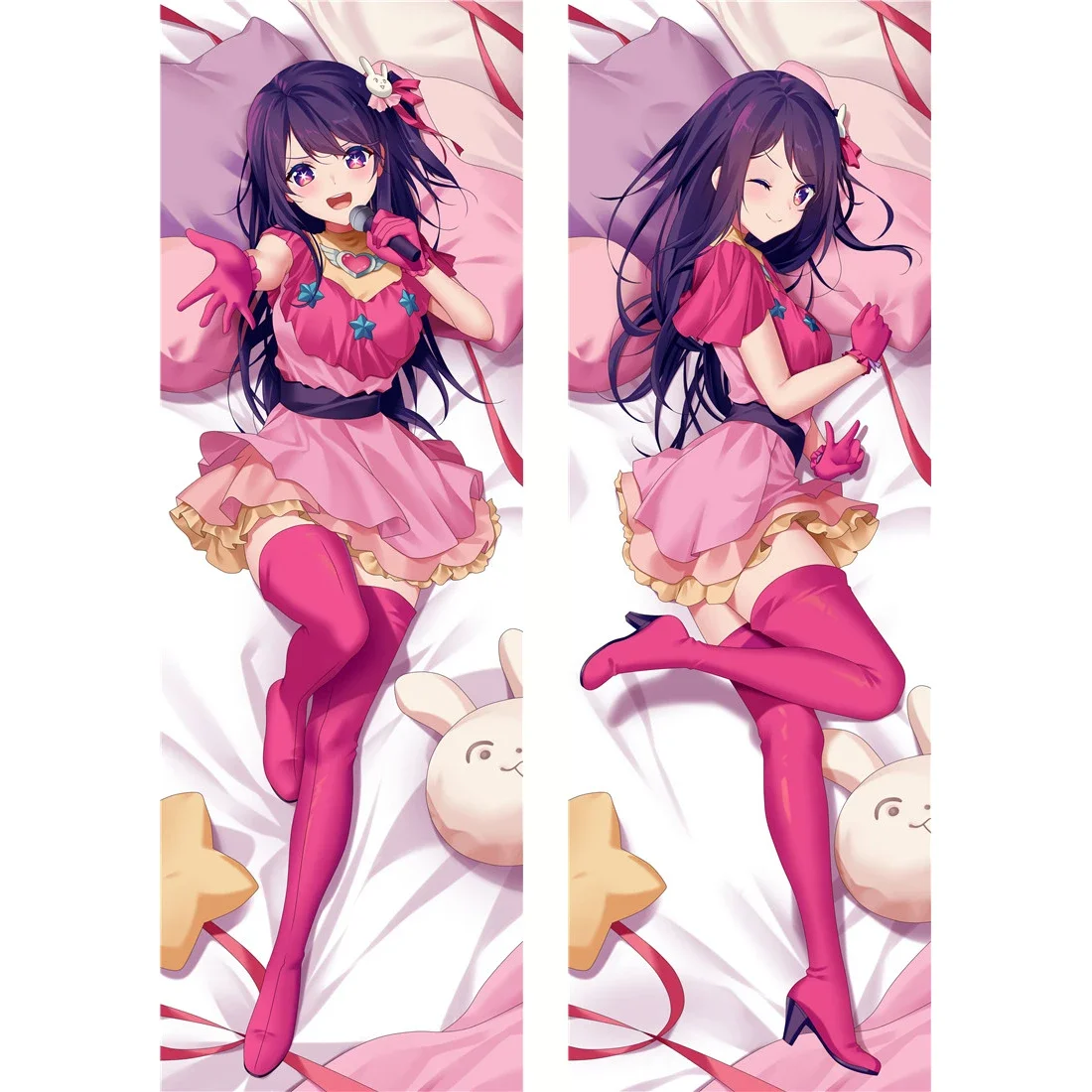 

Anime OSHI NO KO Hoshino Ai Cosplay Hugging Body Pillow Case Dakimakura Cover Halloween Gifts 2-Sided Otaku Throw Pillow Cover