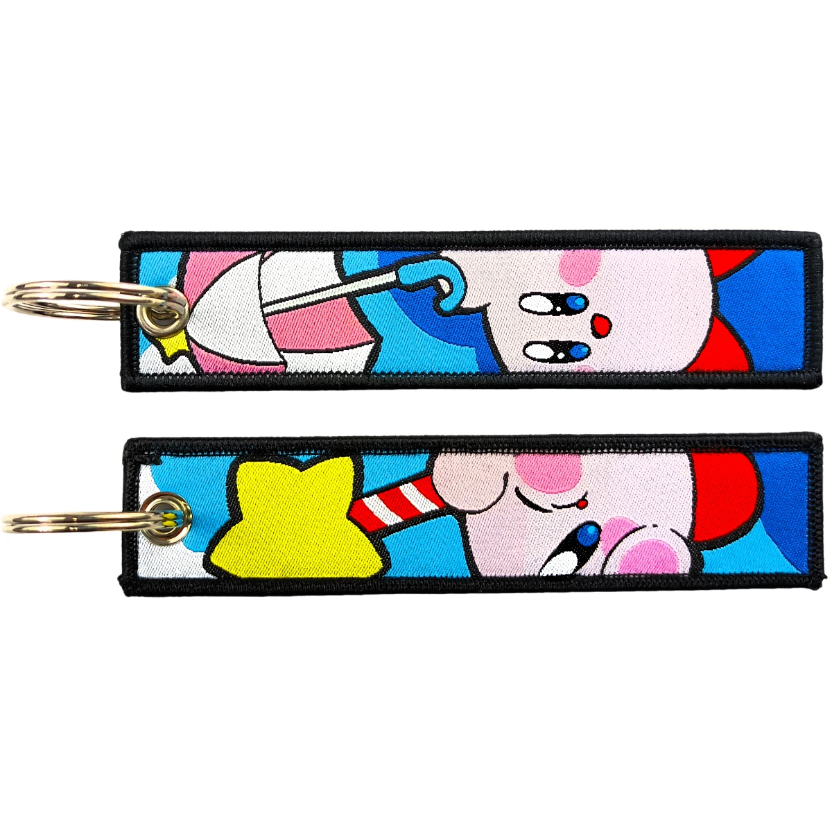 Embroidered Anime-Inspired Keychain for Motorcycles and More - Fashionable Jewelry Accessory Gift