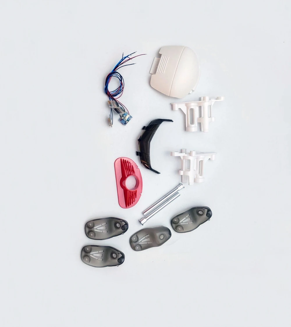 Lot de 4 pales rouges pour drone - Pièces de rechange