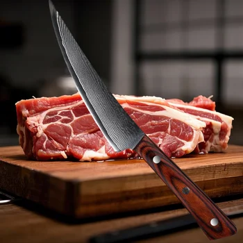 5.5 Damascus Steel Boning Knife Meat Cleaver 1