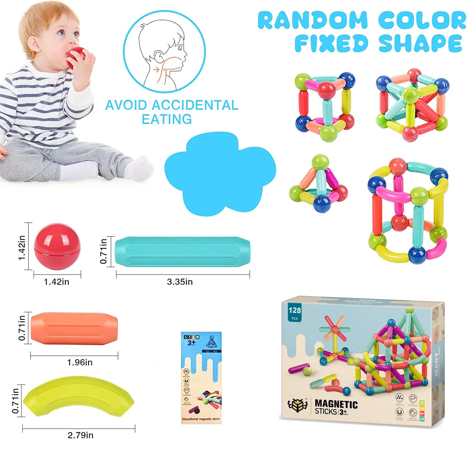 Magnetic Building Blocks Toys For Toddlers Montessori Stem Educational Construction Set Magnet