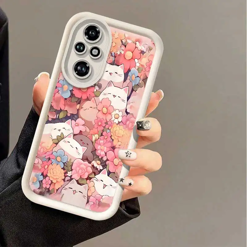Whimsical Flowers & Cats Sky Eye Ladder Phone Case Cover