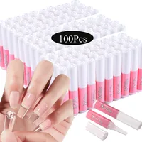 100/50Pcs Professional Fast-Dry False Tips Nail Art Glue 2g Adhesive Glue For Nail RhinestoneMini Beauty Fake Nail Manicure Glue 1