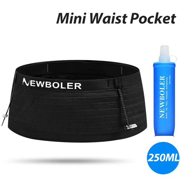 حقيبة خصر رياضية مرنة من NEWBOLER، حزام رقم سباق ا...