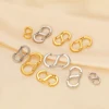 5Pcs Stainless Steel Chic Letter S Buckle 18k Gold Spring Lobster Clasps Necklace Hooks Bracelets Connectors DIY Jewelry Making 5
