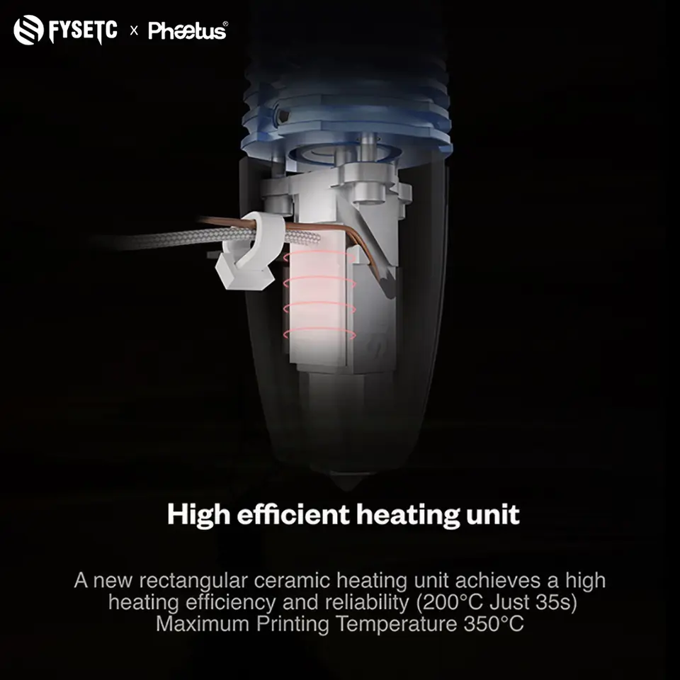 FYSETC Phaetus Rapido Hotend 2.0 HF/UHF Support Fast Printing and Fast Heating For Voron Vzbot 3d Printers image 4