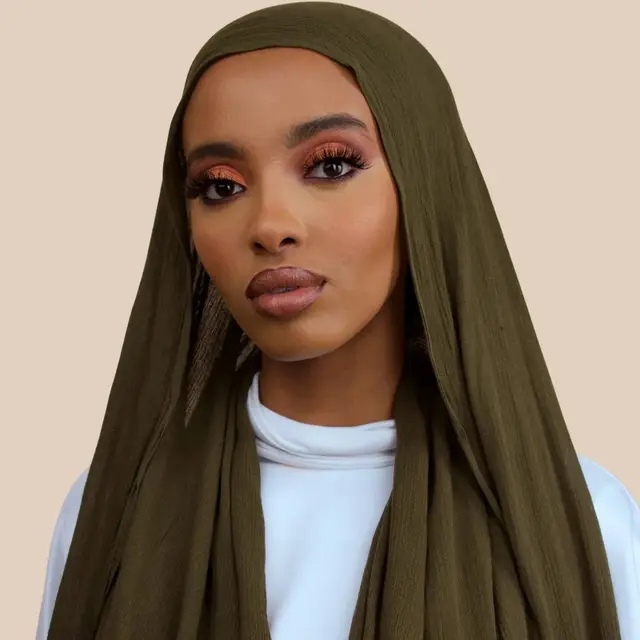 Nouveau Hijab en rayonne froissé pour femmes, écharpe musulmane, châles longs, Turban islamique solide, bandeau Heascarf, bandeau Ramandan