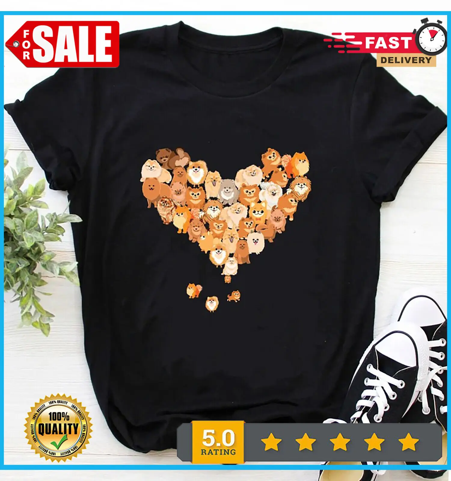 Camicia Pomeranian, T-Shirt Pomeranian, Regalo Per Gli Amanti Dei Cani