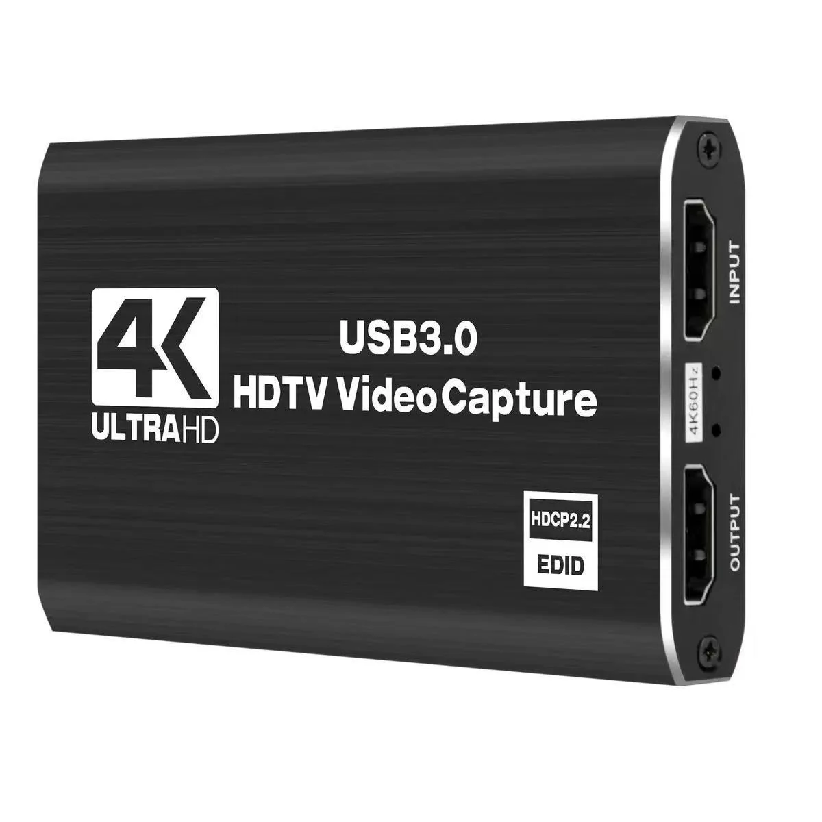 4K USB 3.0 비디오 캡처 카드, HDMI 호환 HDTV 레코더 그래버 (게임 녹화, PC, 게임 오디오 및 마이크용)