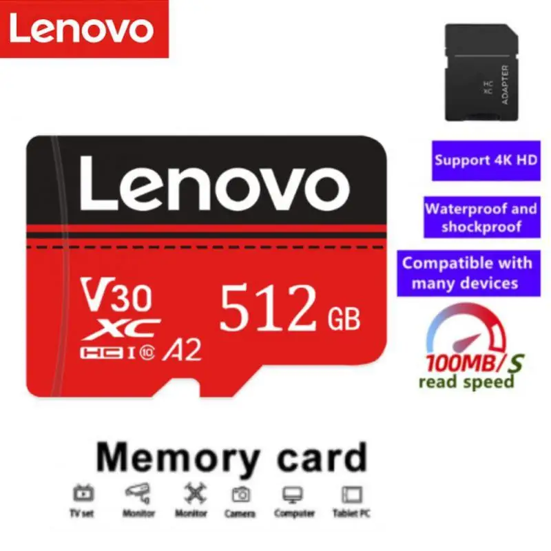 Lenovo A1 A2 SD Memory Card Extreme V30 SDHC Flash Memory Card 128GB