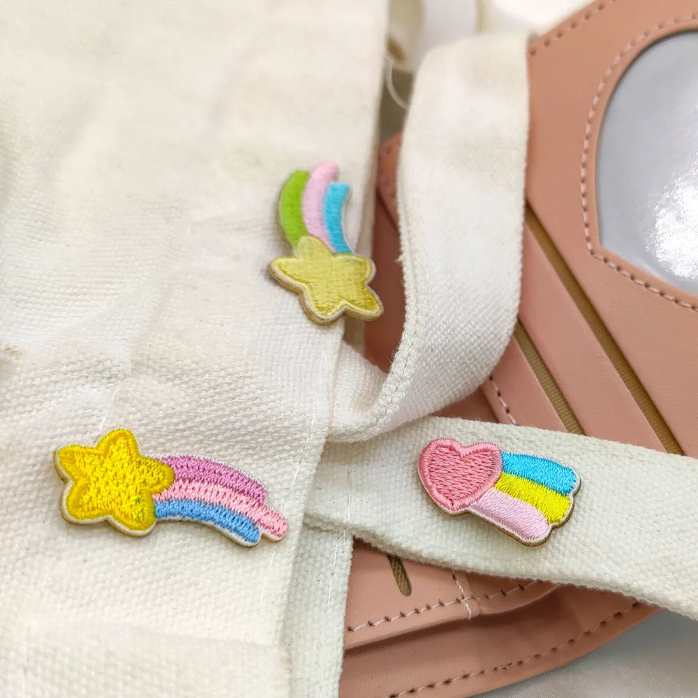 Pink Rainbow Meteor Self-Adhesive Decorative Patch