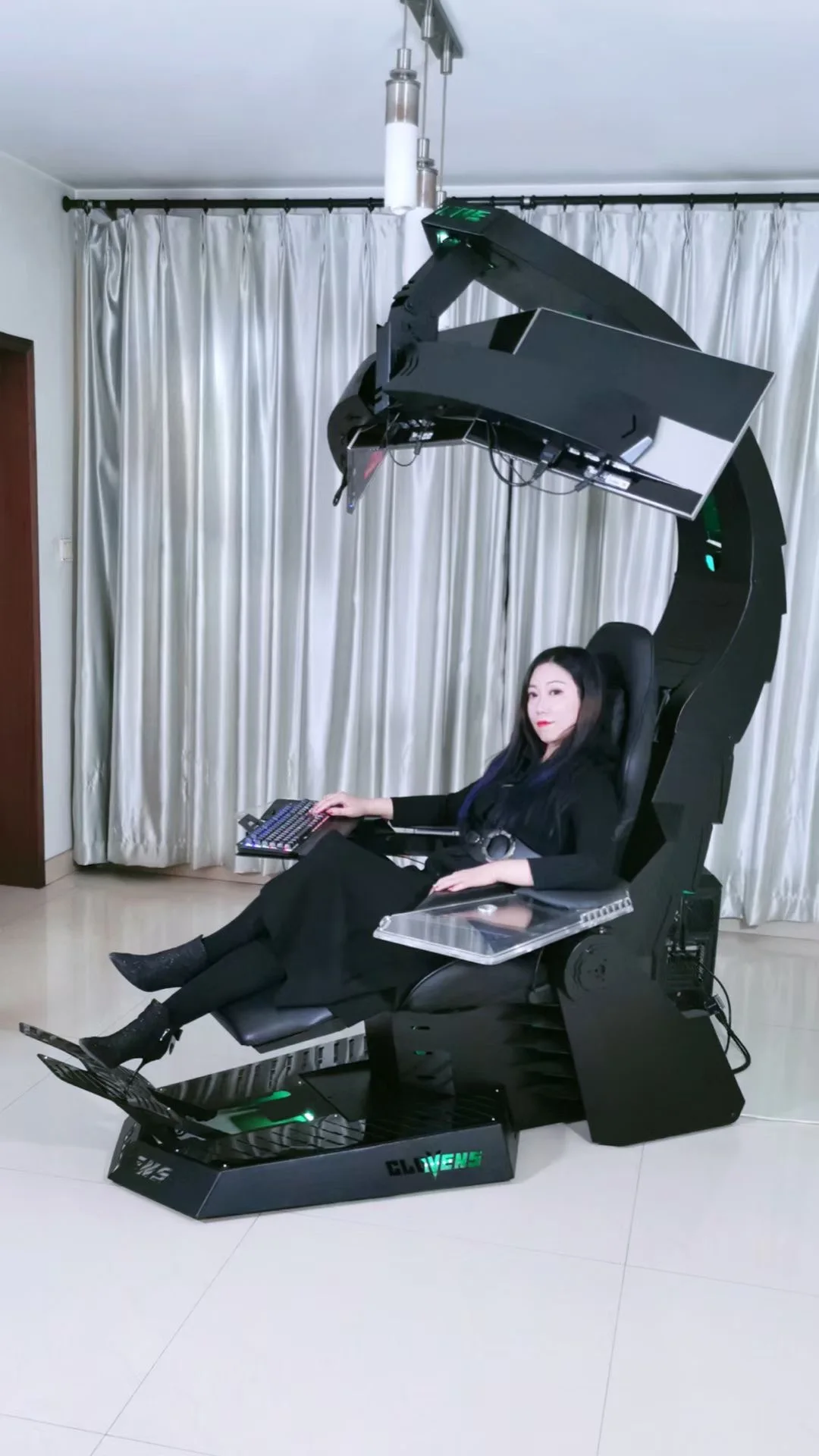 Unicorn Cluvens Scorpio Gaming Chair Ergonomic RGB LED High