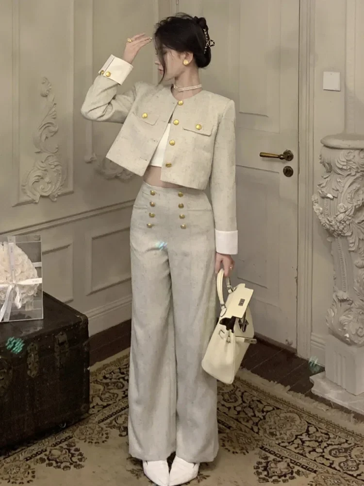Ethereal Chiffon Two-Piece Set with Flattering High-Waist Skirt | ULZZANG BELLA main image 1