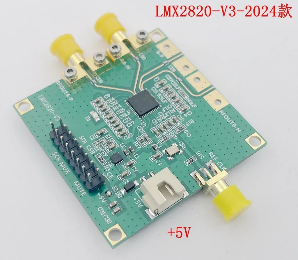 저상 노이즈 소스 평가 보드 개발 보드, 고출력 출력 보드, LMX2820, 5.65-11.3GHz, 새 버전