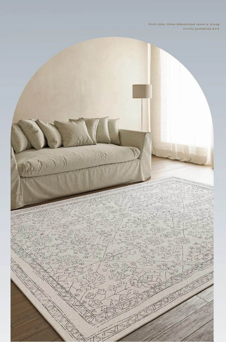 American Retro Carpet Comfortable Soft Living Room Carpets Non Slip Machine Washable Rugs Persian Style Bedroom Rug السجاد Tapis