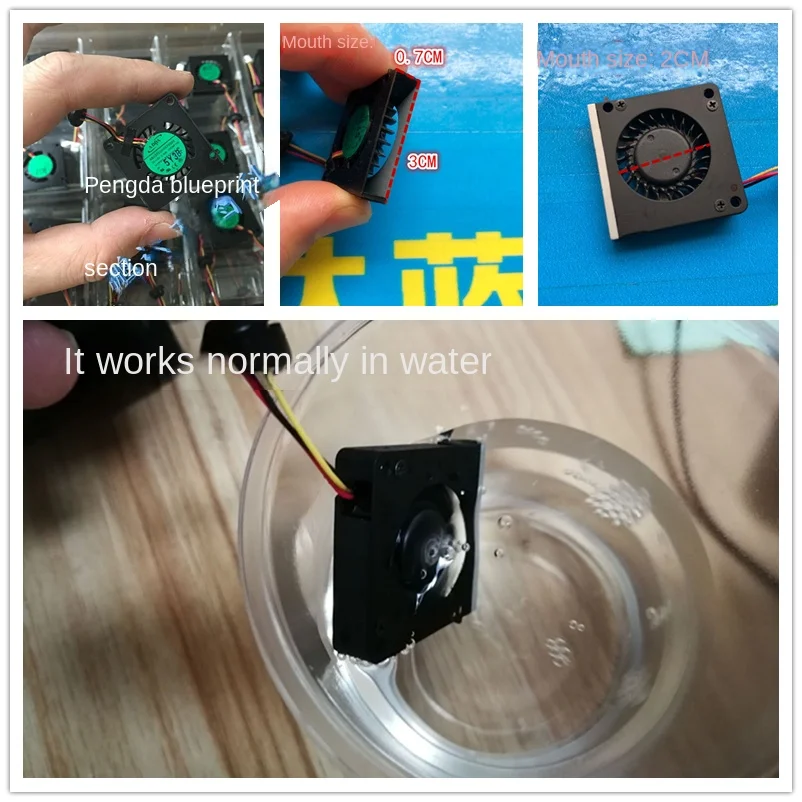 30*30*7MM Waterproof Ab03005hx70300 3007 3cm 5V Micro Blower Turbine Cooling Fan 7mm led for android endoscope camera 3 in 1 usb micro usb type c borescope inspection camera waterproof for smartphone