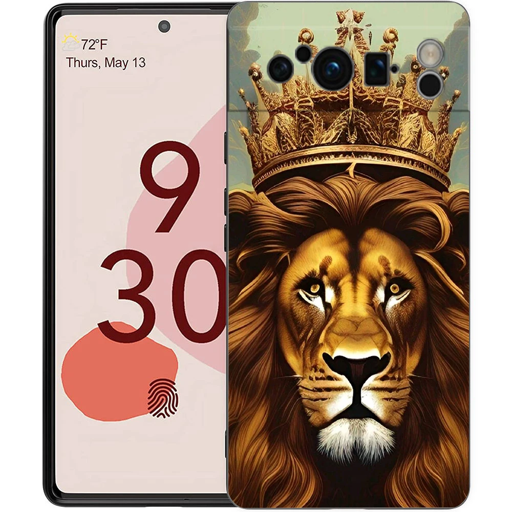 Lion Design Shockproof Soft Silicone Phone Case Cover