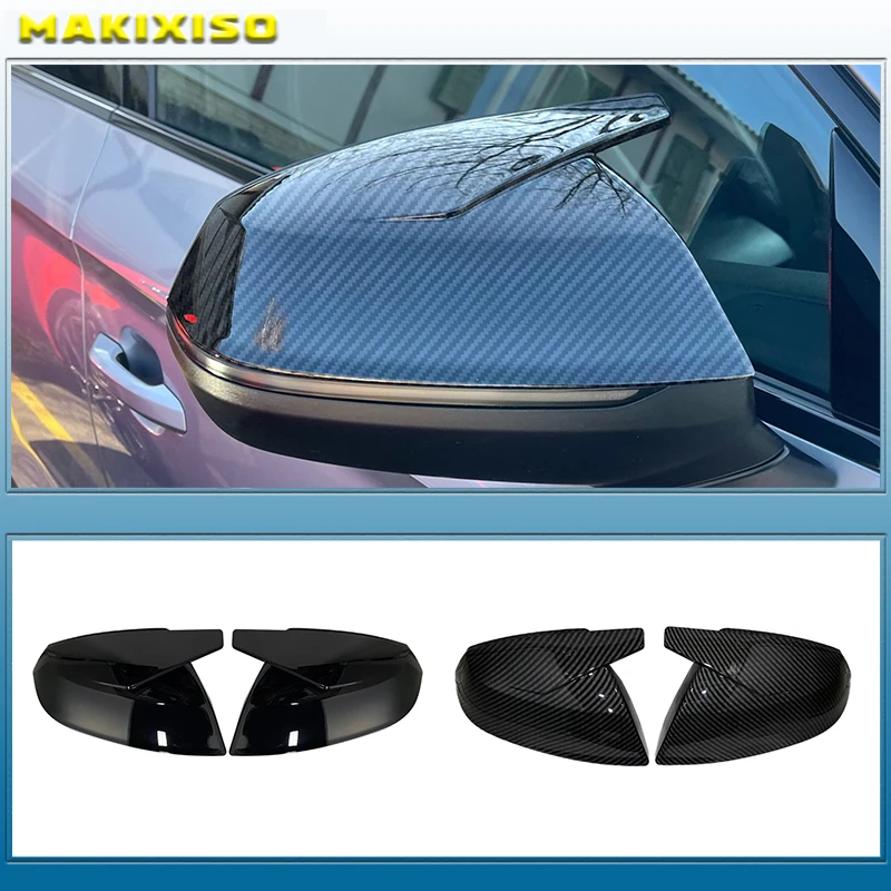 For Audi Q5 Sq5 Q7 Sq7 Carbon Fiber Look Rear View Mirror Cover 2016