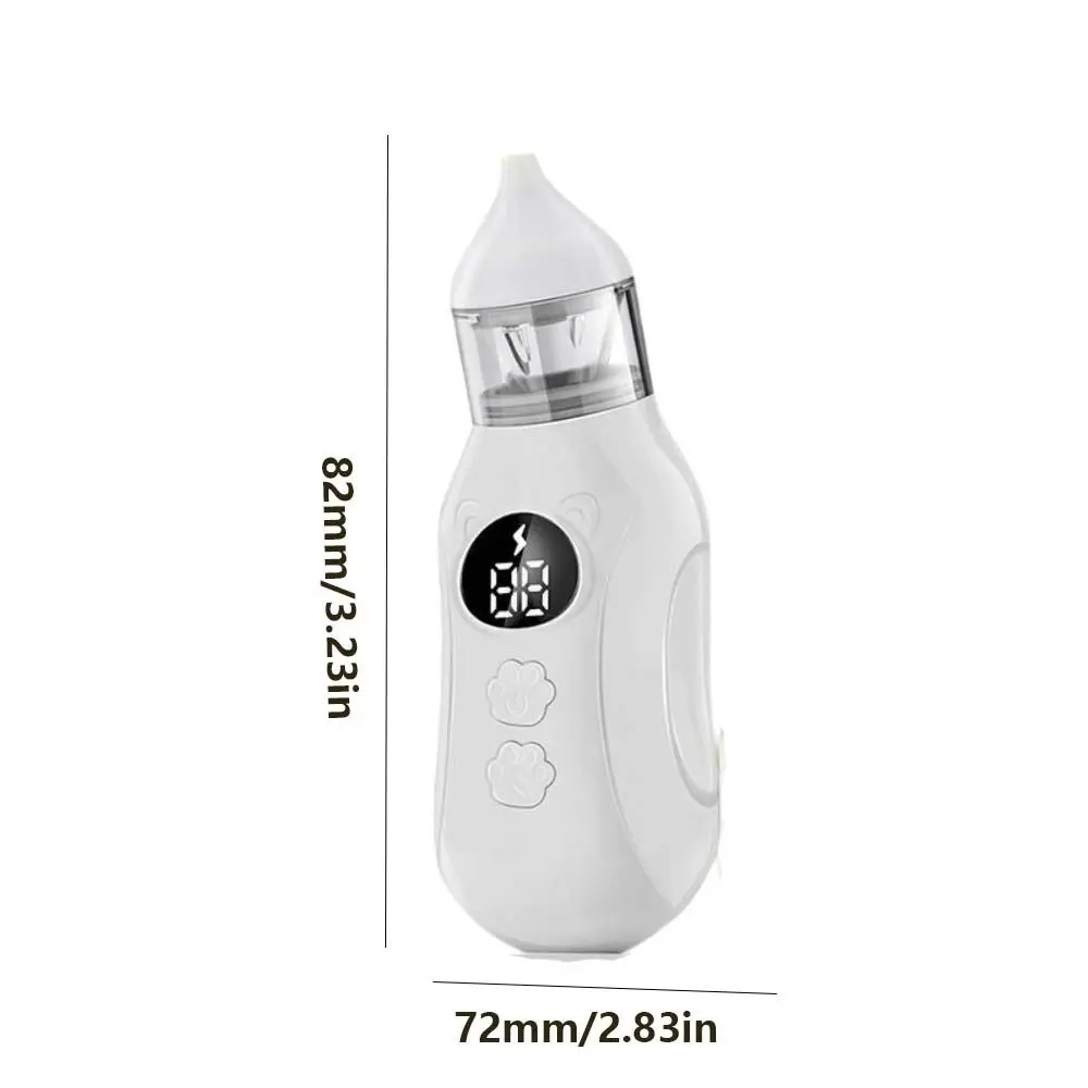 Rechargeable Baby Electric Nasal Aspirator with 9 Suction Levels 2 Silicone Tips Newborn Nose Sucker Suck Out