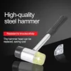 Double Face Soft Tap Rubber Hammer 25/30/35/40/45mm Multifunctional Glazing Window Beads Hammers Nylon Head Rubber Mallet 2
