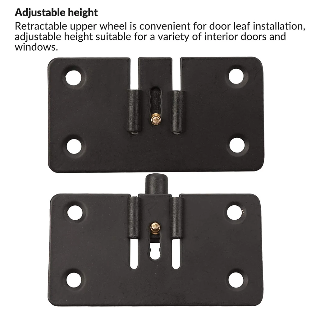 Description Picture 2 of item1 Set Sliding Door Rollers Mute Nylon Wheels Gear Track Kit 30mm Furniture Roller Wheel Sliding Door Runner For Wardrobe Cabinet