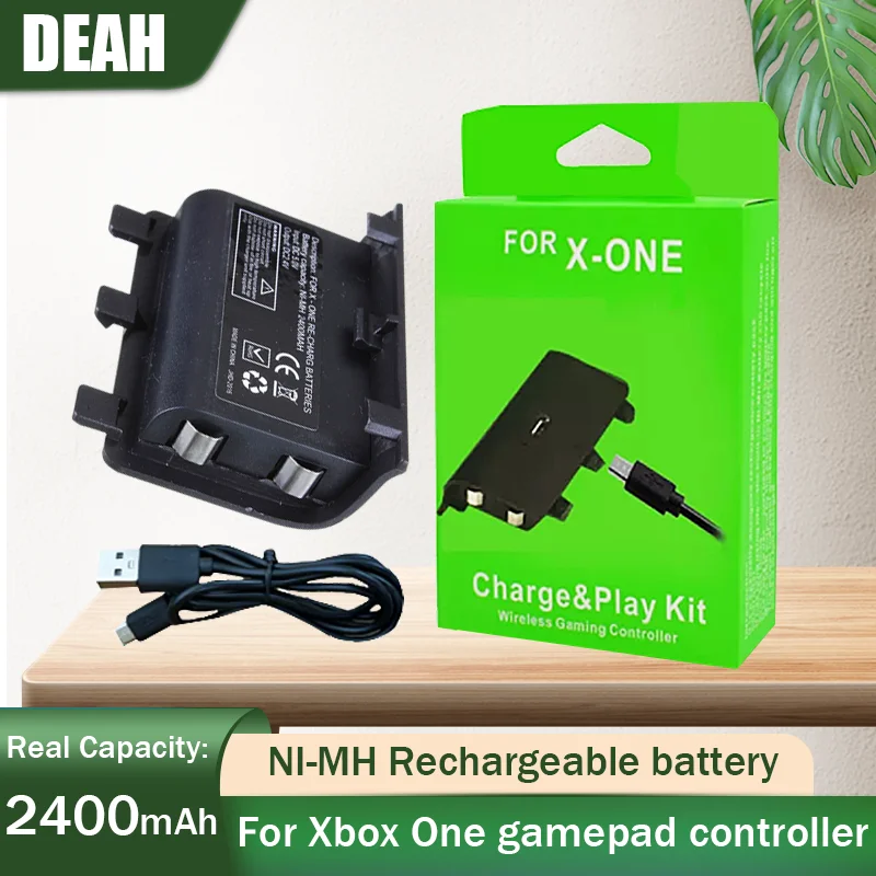1 10pcs 2400mah ni mh rechargeable pack with usb cable for xbox one