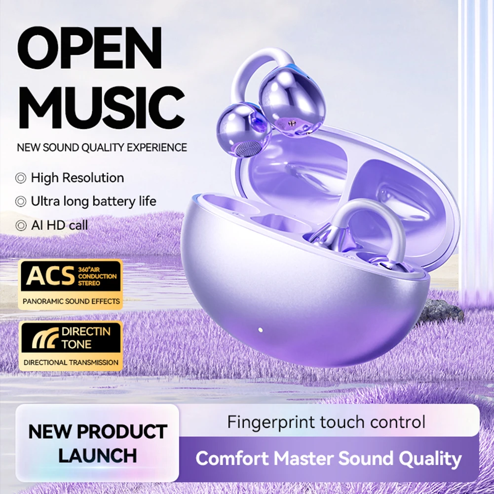 Smart AI Real-time Two-Way Earbuds Long Battery Life 144 Languages Translator Device Translation Earphones for Android and iOS