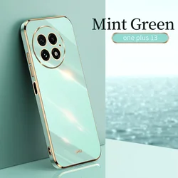 Luxury Plating Fashion Phone Case with Enhanced Camera Protection - OnePlus 13s (Mint Green)