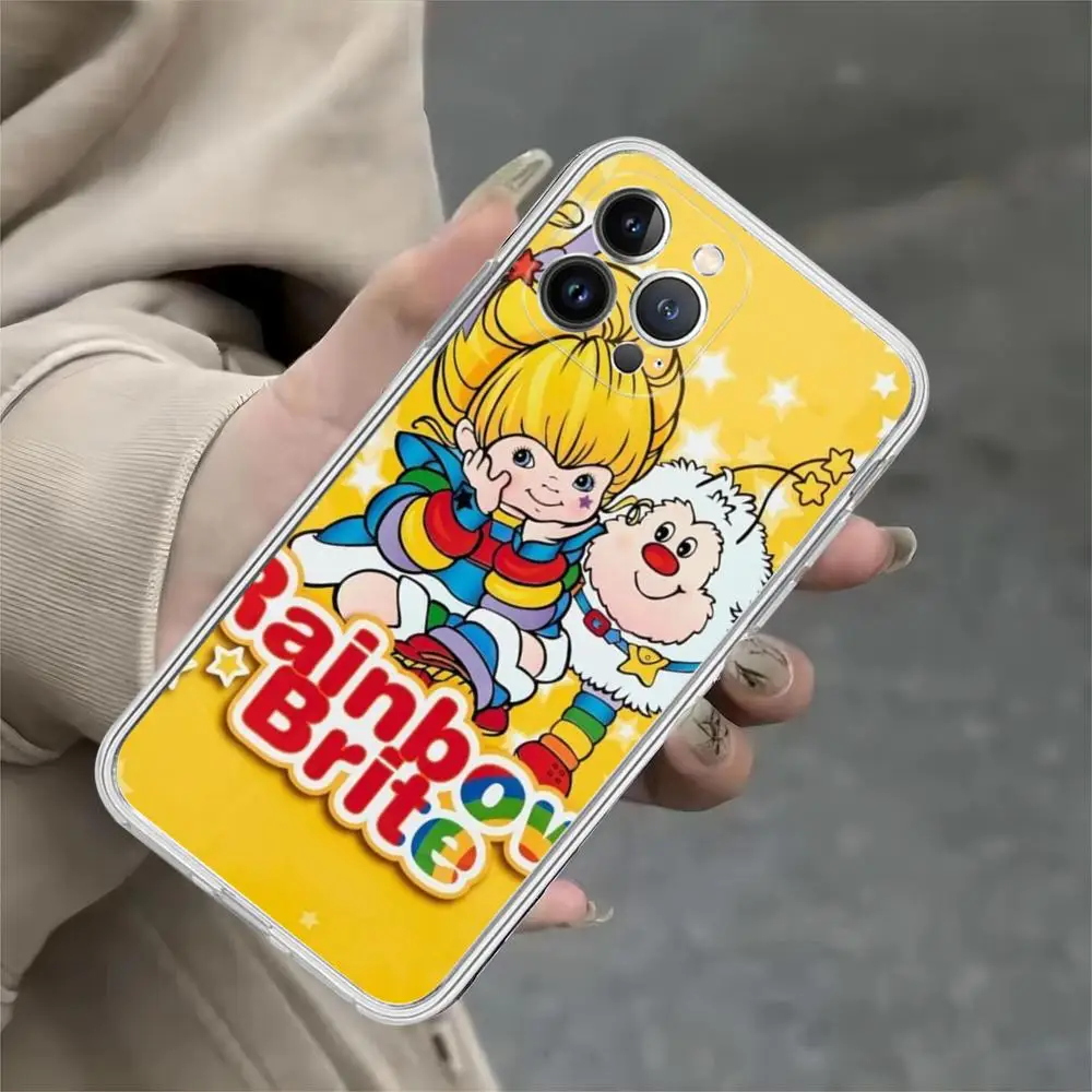 thumbnail image 1 of R-rainbow-Bonita funda de teléfono Brite para iPhone, 15, 14, 13, 12 Mini, 11 Pro, XS, Max, X, XR, SE, 6, 7, 8 Plus, funda de silicona suave, 1 of 4