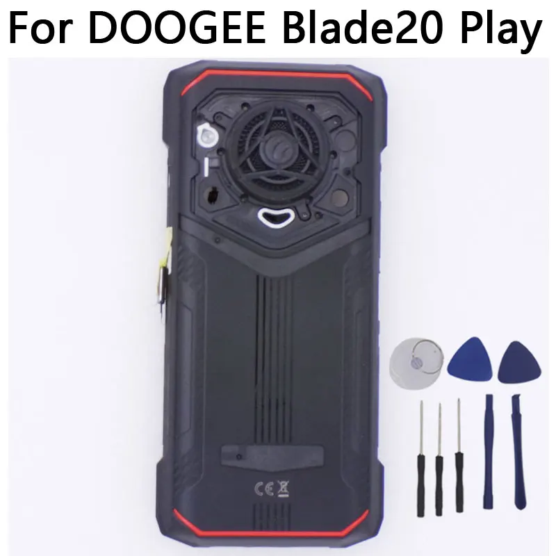 새로운 DOOGEE Blade20 Play 배터리 커버 후면 커버 후면 카메라 렌즈 장식 부품 DOOGEE Blade 20 Play 스마트폰용