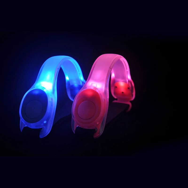 LED Light-Up Safety Armband for Night Activities - Adjustable Wearable Visibility Belt