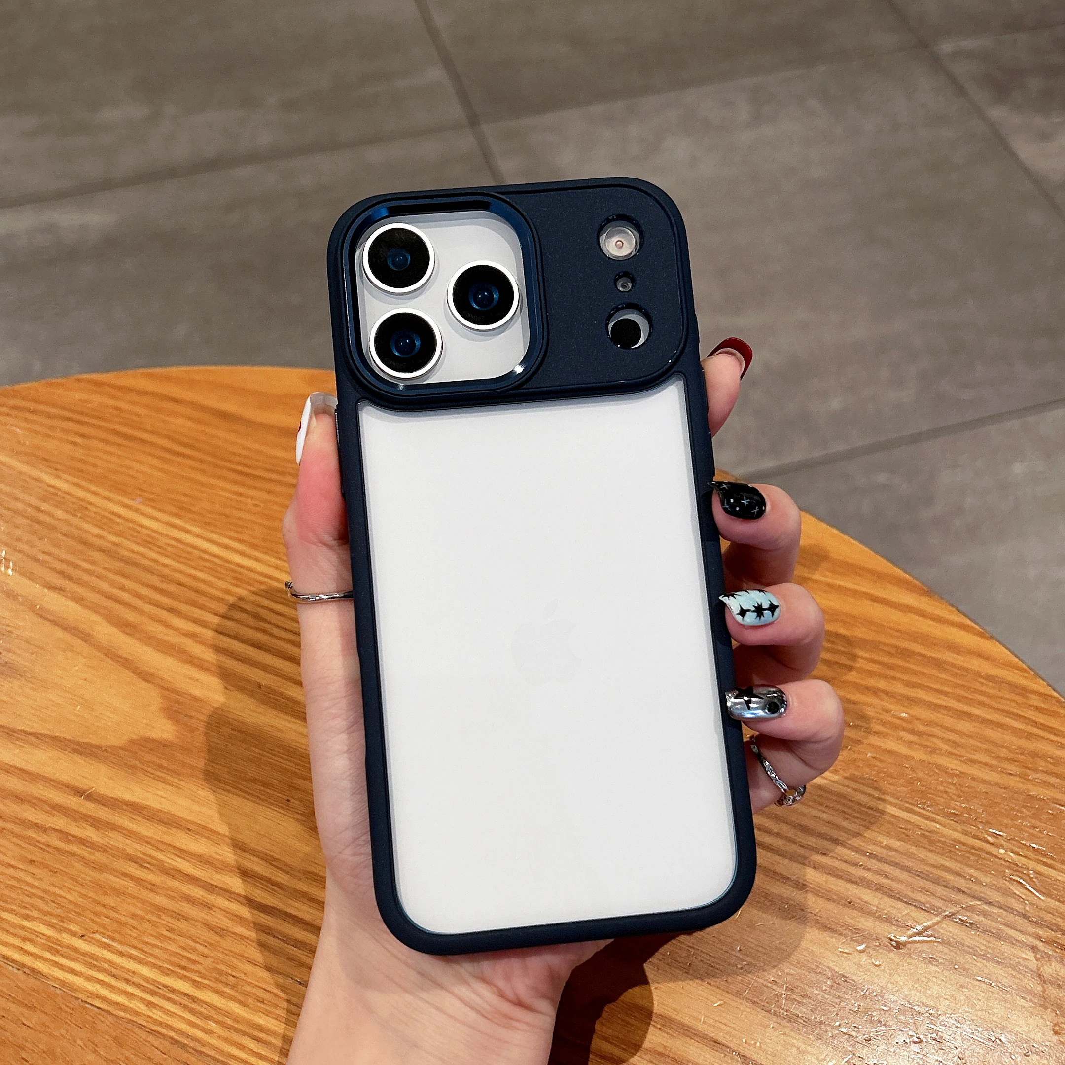 Luxury Metal Frame Transparent Acrylic Shockproof Bumper Cover