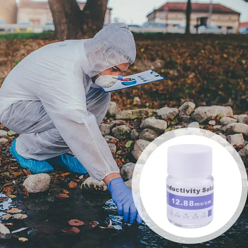 TDS calibration Liquid buffer solution 25ml 84us/cm 1413us/cm 12.88ms/cm 35PPT 1382PPM calibration solution for EC TDS tester 3