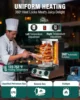 Grill Machine, Gas Vertical Rotisserie with 2 Burners for Home, Rotating Doner Kebab Oven Broiler G 3