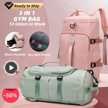 Ultimate Gym Companion 3-in-1 Waterproof Gym Duffel Backpack
