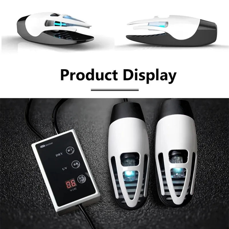 전기 신발 건조기 탈취제, UV 신발 살균 장치, 품질 베이킹 신발 건조기, 오존 LED 스크린 타이머, 터치 스위치