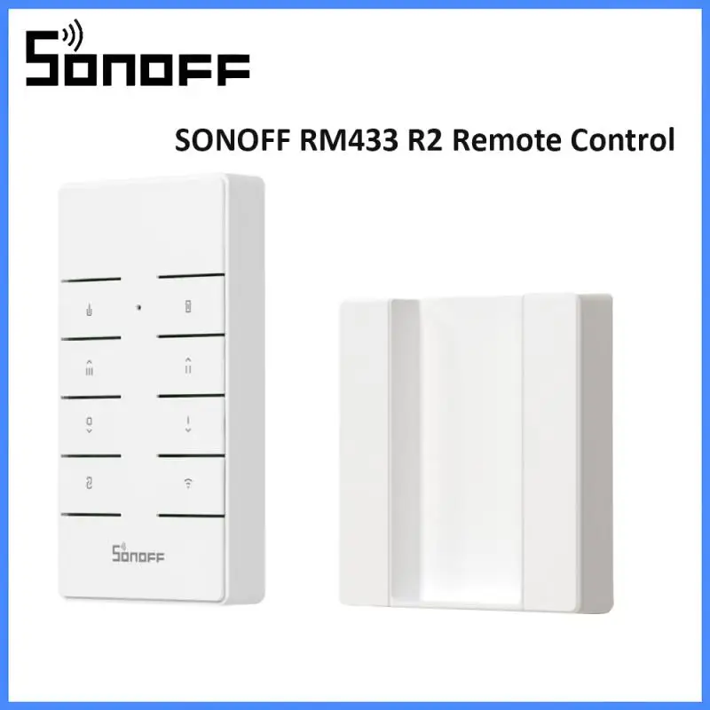 

SONOFF RM433 R2 433MHz RF Remote Controller 8 Button Remote Control Paired With SONOFF TX Wall Switch RF Devices IFan04 D1 RFR2