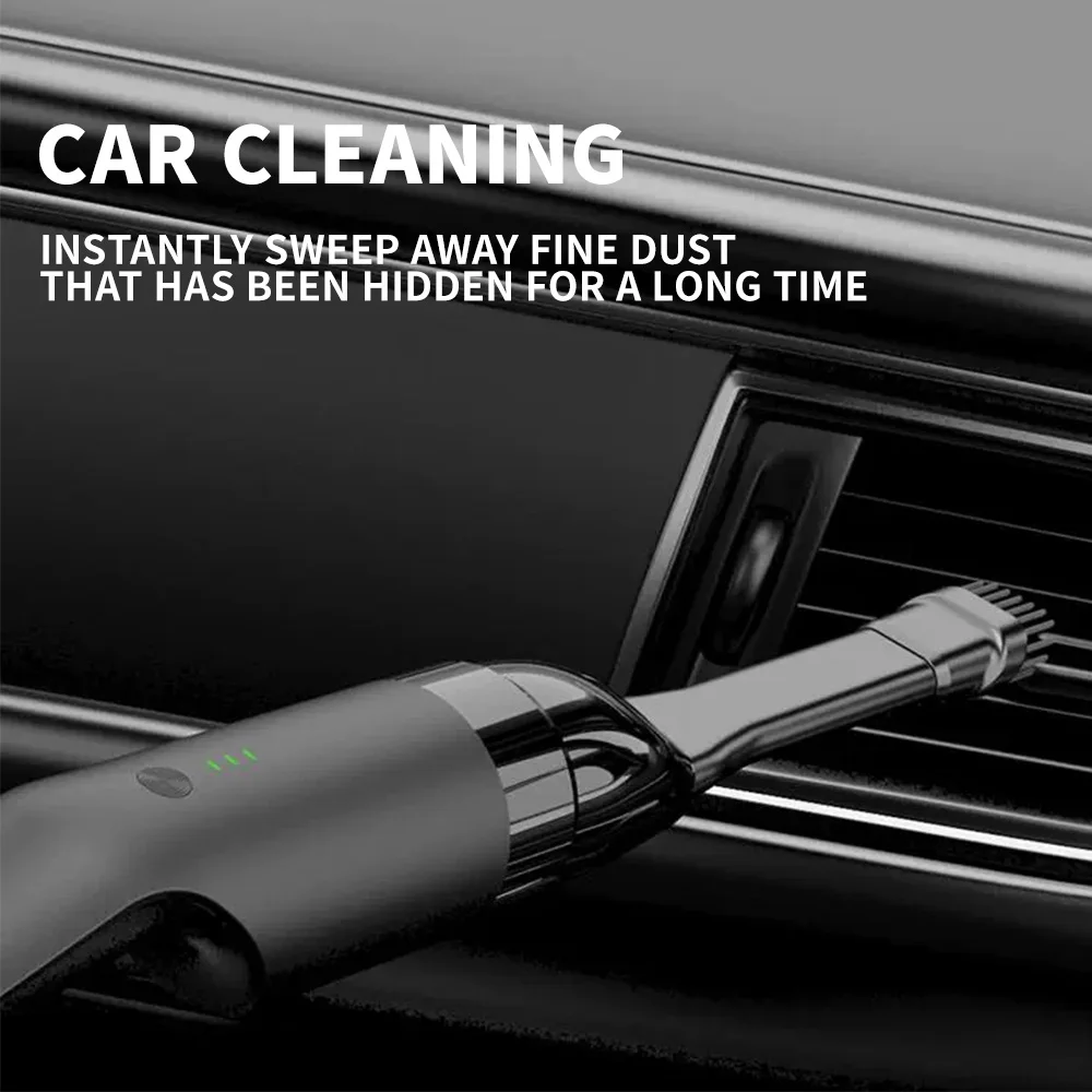 2024 Advanced Portable Wireless Vacuum Cleaner - 2 in 1 High-Power Suction for Home and Auto Cleaning
