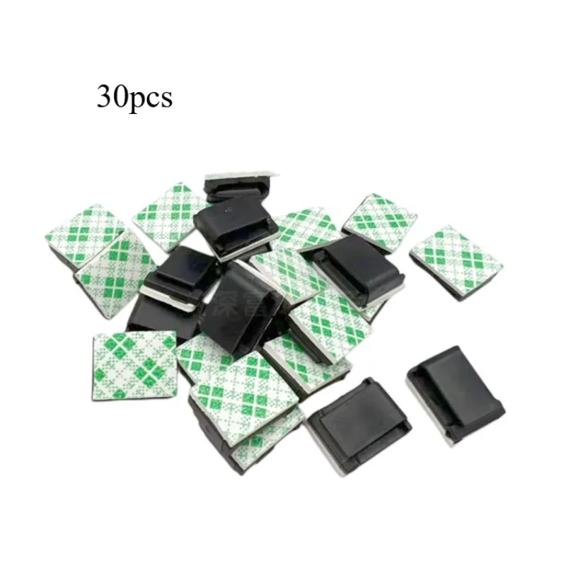 Durable Checkered Adhesive Cable Clips