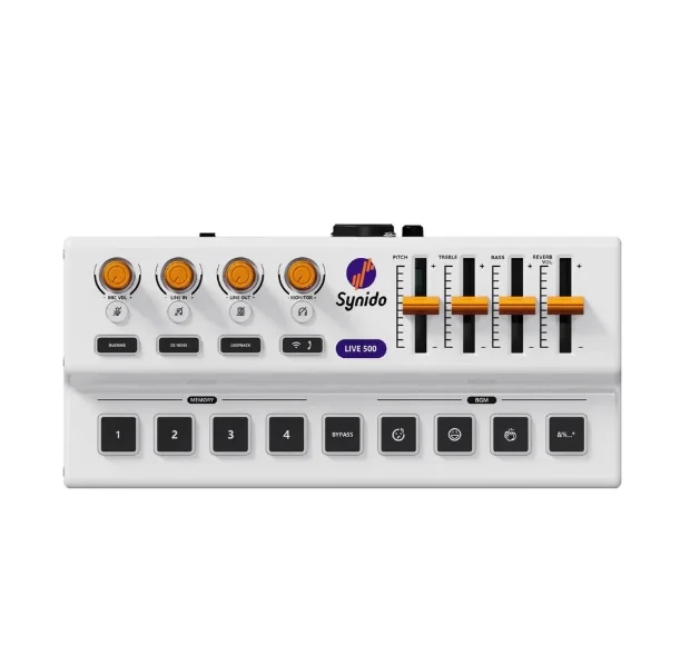 Synido Live 500 MK2 Audio Interface Bundle Sound Card 4 customize BGM ...