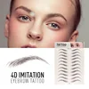4D Hair Like Eyebrows Makeup Waterproof Eyebrow Tattoo Sticker Long Lasting Natural Fake Eyebrow Stickers Cosmetics 10 pairs 1PC 4