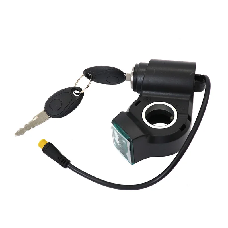 Electric Bicycle/Scooter LCD Display with Key Lock and Thumb Throttle