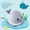 Upgraded Baby Rechargeable Bath Toy with Waterproof Light Up Whale Spray Water Bathtub for Toddlers Kids Pool Bathroom Toys 5