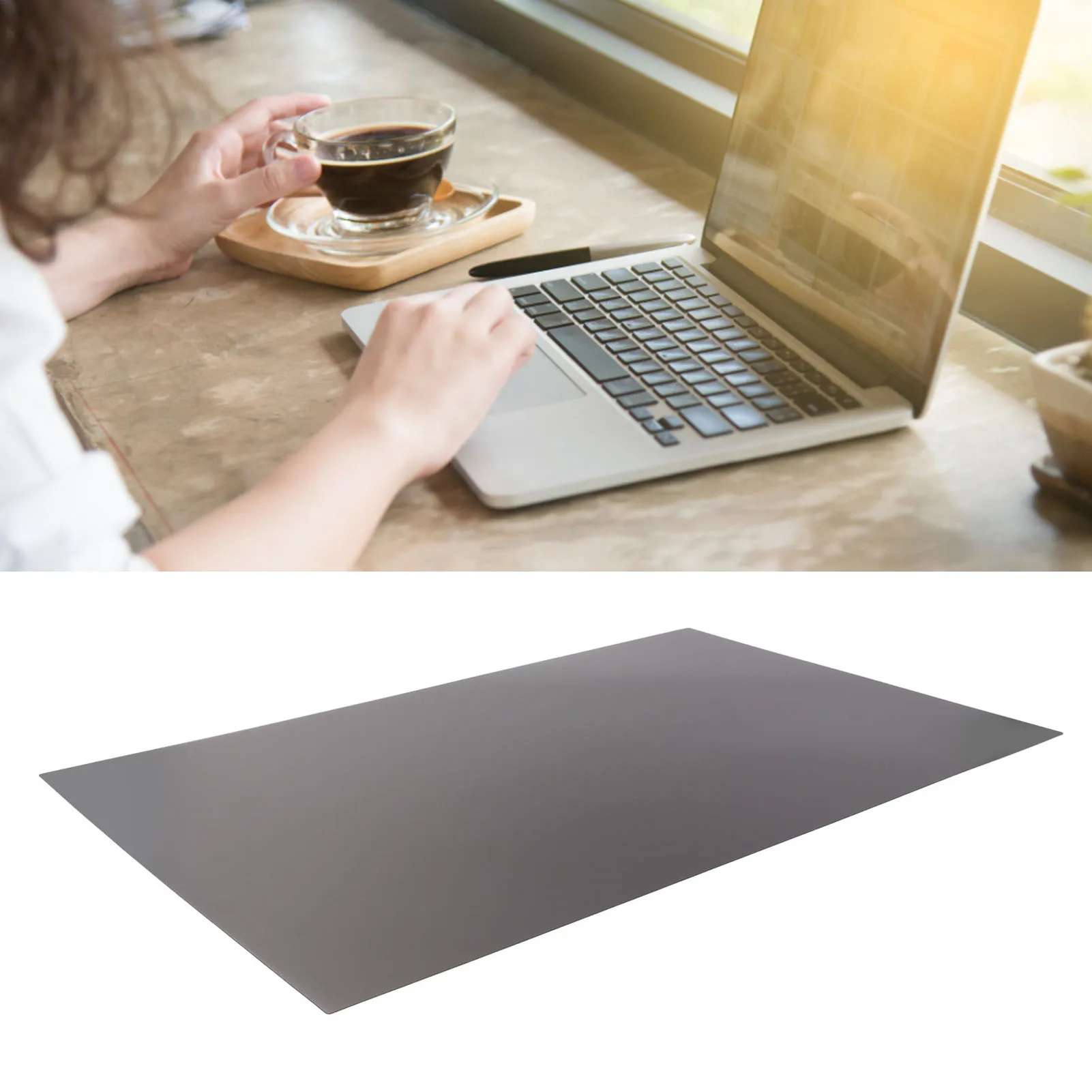 2 Pezzi Filtro Privacy per Schermo Computer da 24 Pollici, Rapporto 16:9, Pellicola Protettiva Antigraffio Anti Luce Blu per la Cura degli Occhi - immagine 2